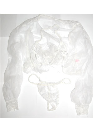 Sheer Teddy Sexy Lingerie (3 Piece Set) (White) Sheer Teddy Sexy Lingerie (3 Piece Set) (White)