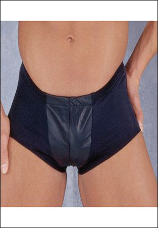 Leather and Lycra Pouch Shorts Leather and Lycra Pouch Shorts