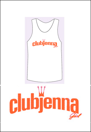 Women's White Club Jenna Orange Glitter Crown Tank (XL) Women's White Club Jenna Orange Glitter Crown Tank (XL)