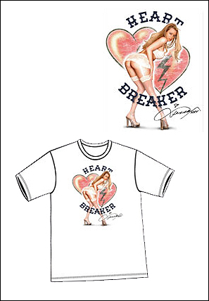 APPAREL - White Heart Breaker Tee - (Large) APPAREL - White Heart Breaker Tee - (Large)