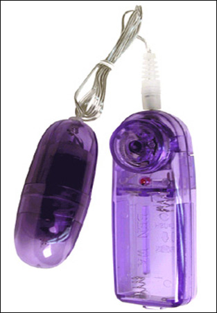 TOY - Rose Bud Vibrating Egg With Light-(Purple)
