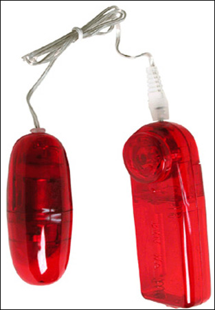 TOY - Rose Bud Vibrating Egg With Light-(Red)