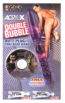TOY - Acryl-X Double Bubble Butt Plug/Anal Bead Wand