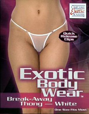 Exotic Body Wear Break-Away Thong (White) ( 4073-22-3 ) Exotic Body Wear Break-Away Thong (White) ( 4073-22-3 )