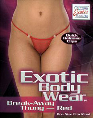 Exotic Body Wear Break-Away Thong (Red) (4073-11-3) Exotic Body Wear Break-Away Thong (Red) (4073-11-3)