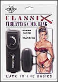 Classix Vibrating Cock Ring - Black