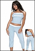 DVD - JERSEY CAMI & CAPRI PANTS BLUE/WHITE SM