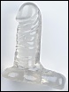 BALLSY CLEAR JELLY SUPER COCK 6"  CD (TOY)