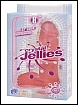 CRYSTAL JELLIE BALLSY COCK 8" PINK (TOY)