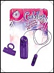 CUDDLES VIB. COCK RING & CLIT BUMPER PURP.